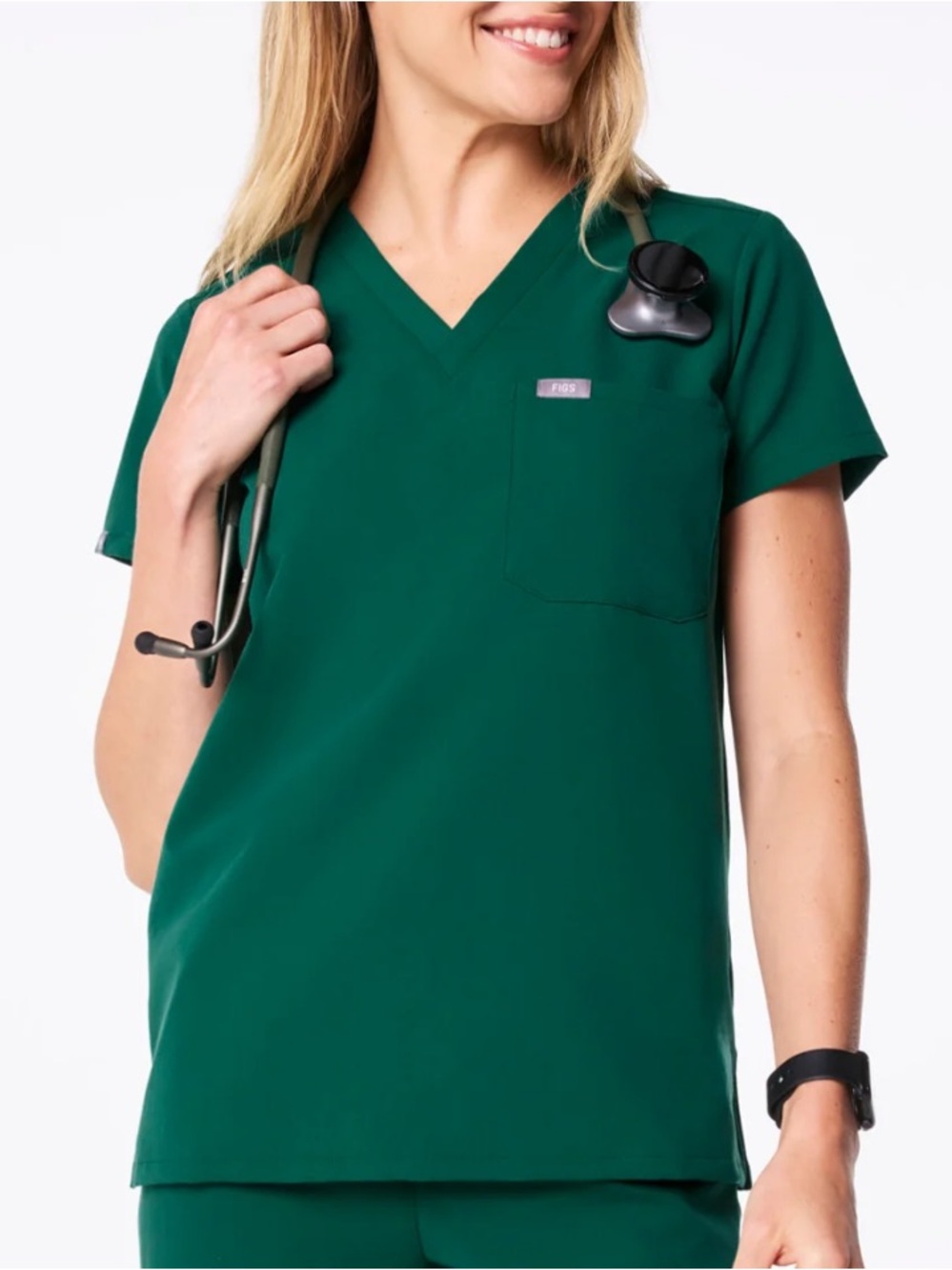 Figs Women's Forest Green Scrubs